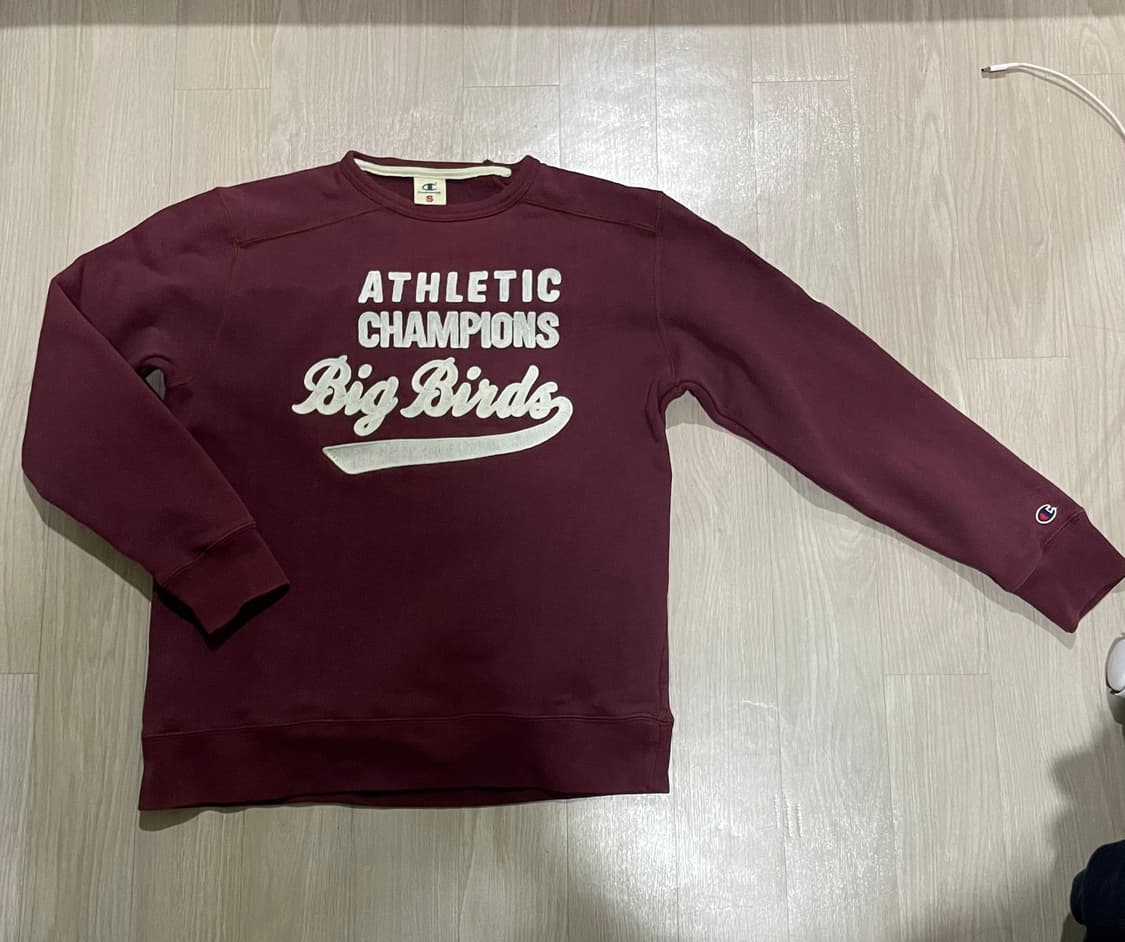 Champion 버건디 맨투맨 S 상품이미지1