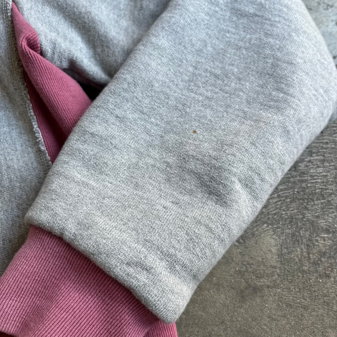 어서스 베이프 배색 쿼터집 와플 안감 후디 상품이미지4