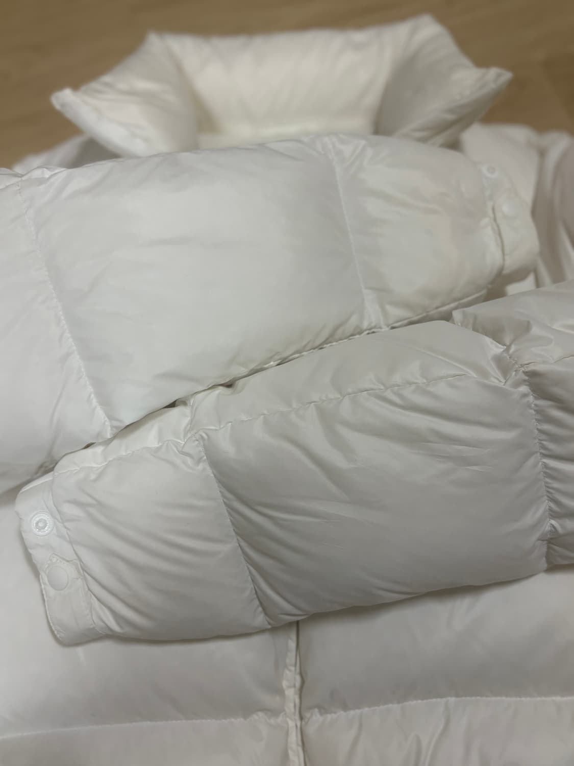 사파리스팟 1/2 다운자켓 패딩 화이트 상품이미지4