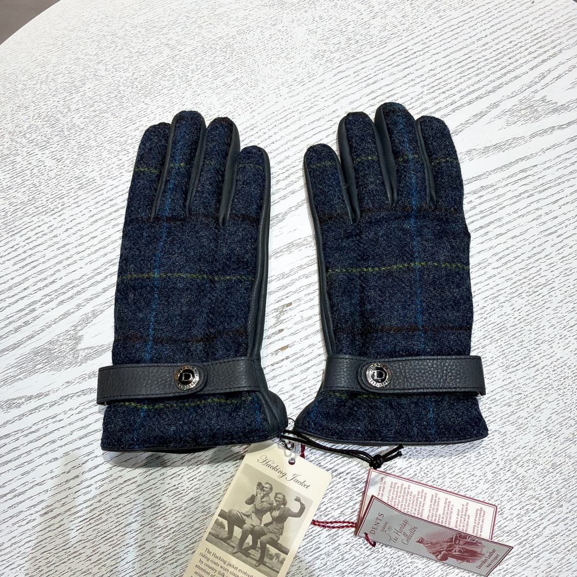 (정품/새상품) 덴츠 공용 사슴가죽 캐시미어 장갑 블랙/네이비/브라운 상품이미지4