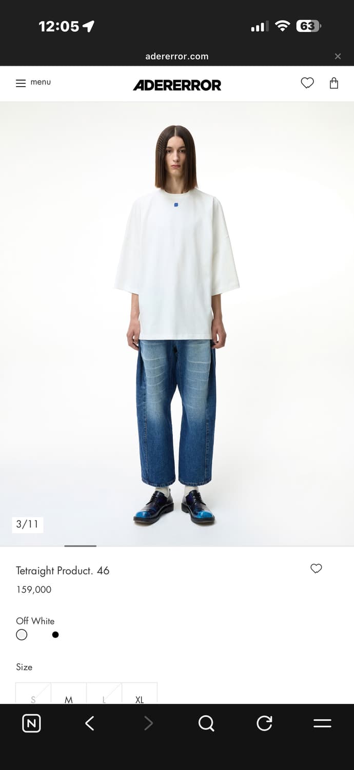 아더에러 Tetraight Product. 46 반팔 상품이미지1