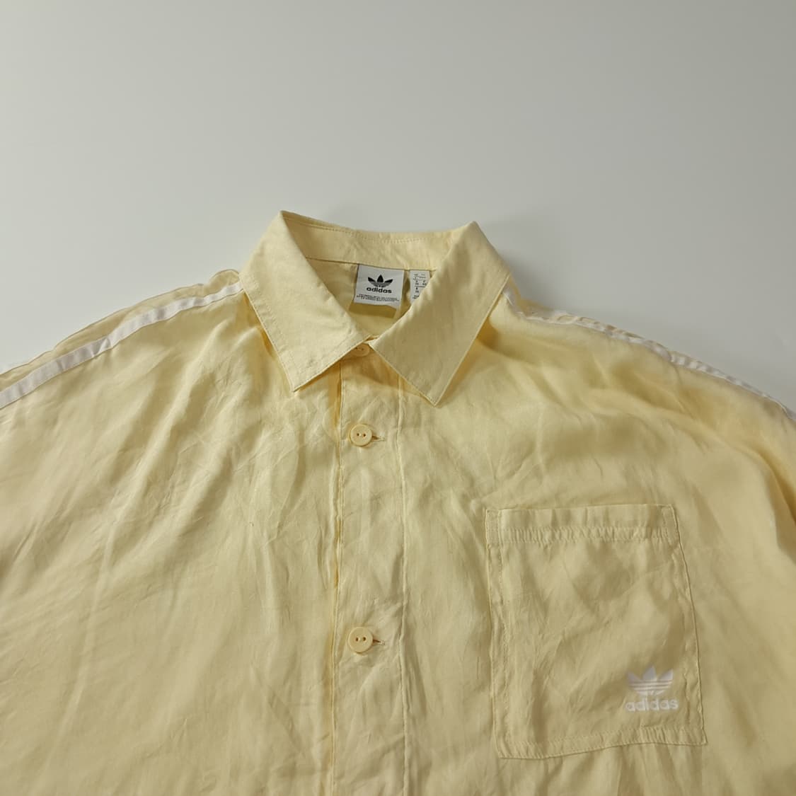 CK374 XL 아디다스 00s 오리지널 옐로우레몬 셔츠 남방 상품이미지2