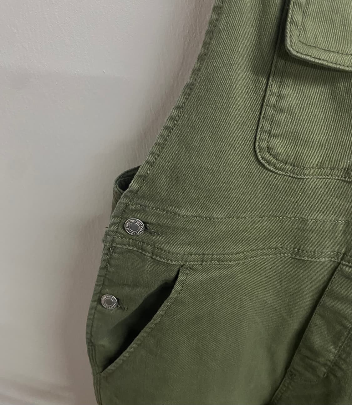 후아유 카키 카고 멜빵바지 오버롤 상품이미지4