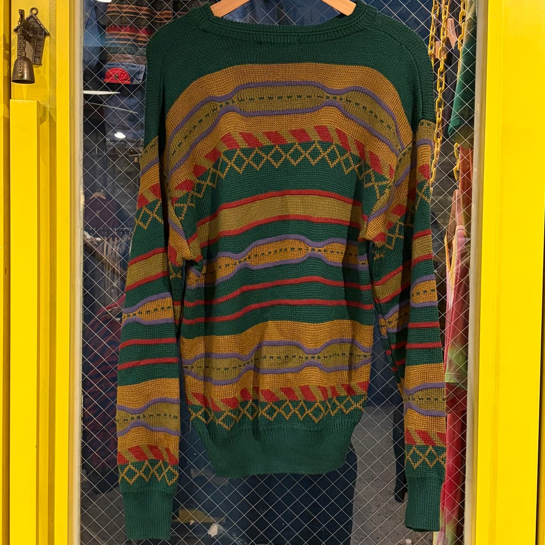 GARY PLAYER 개리 플레이어 패턴 케이블 니트 상품이미지7