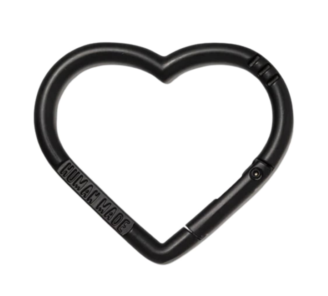 휴먼 메이드 하트 카라비너 블랙 상품이미지1