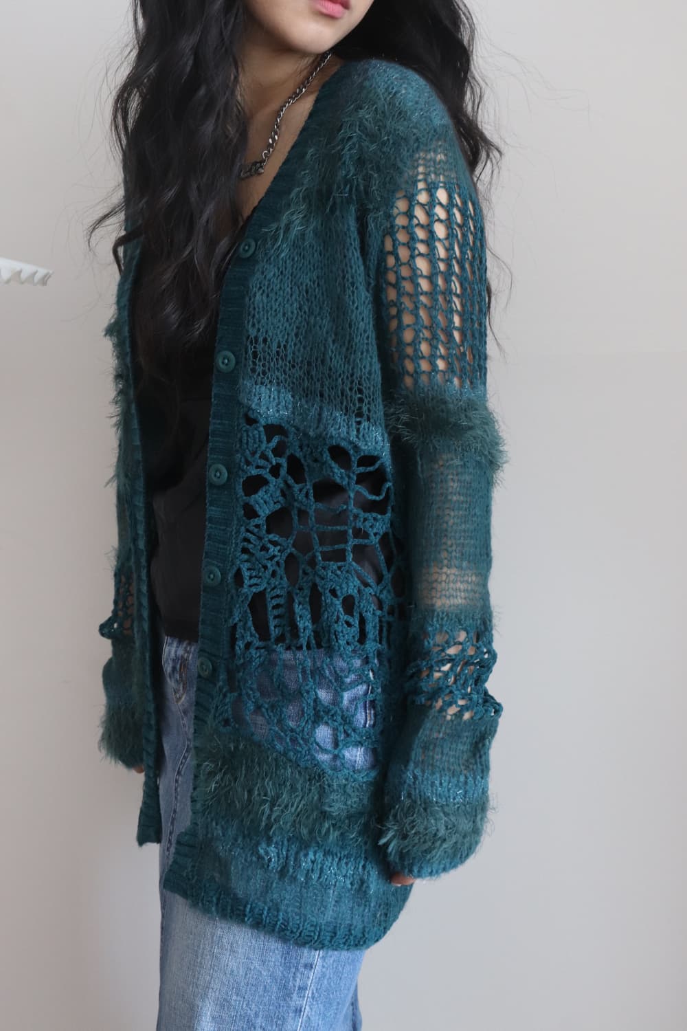 [Hysteric Glamour] Spider Web Cardigan 상품이미지1