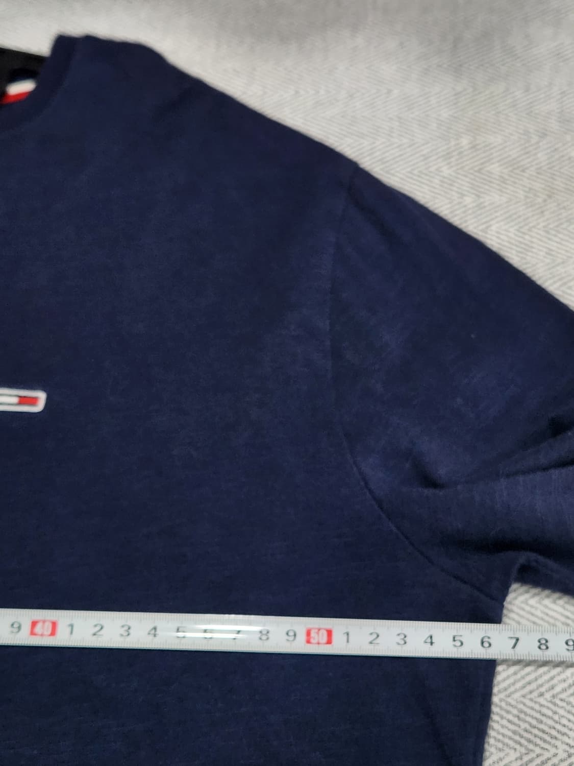 [XL] 타미힐피거 롱슬리브 긴팔 티셔츠 네이비 자수로고 상품이미지5