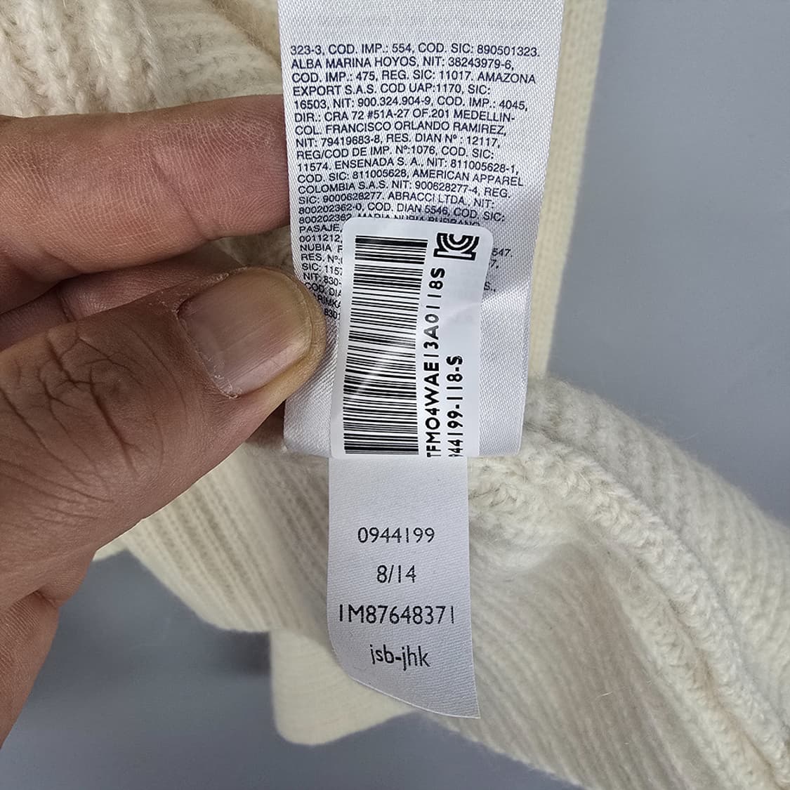 타미힐피거(Tommy Hilfiger) 숄카라 니트 가디건 S 상품이미지8