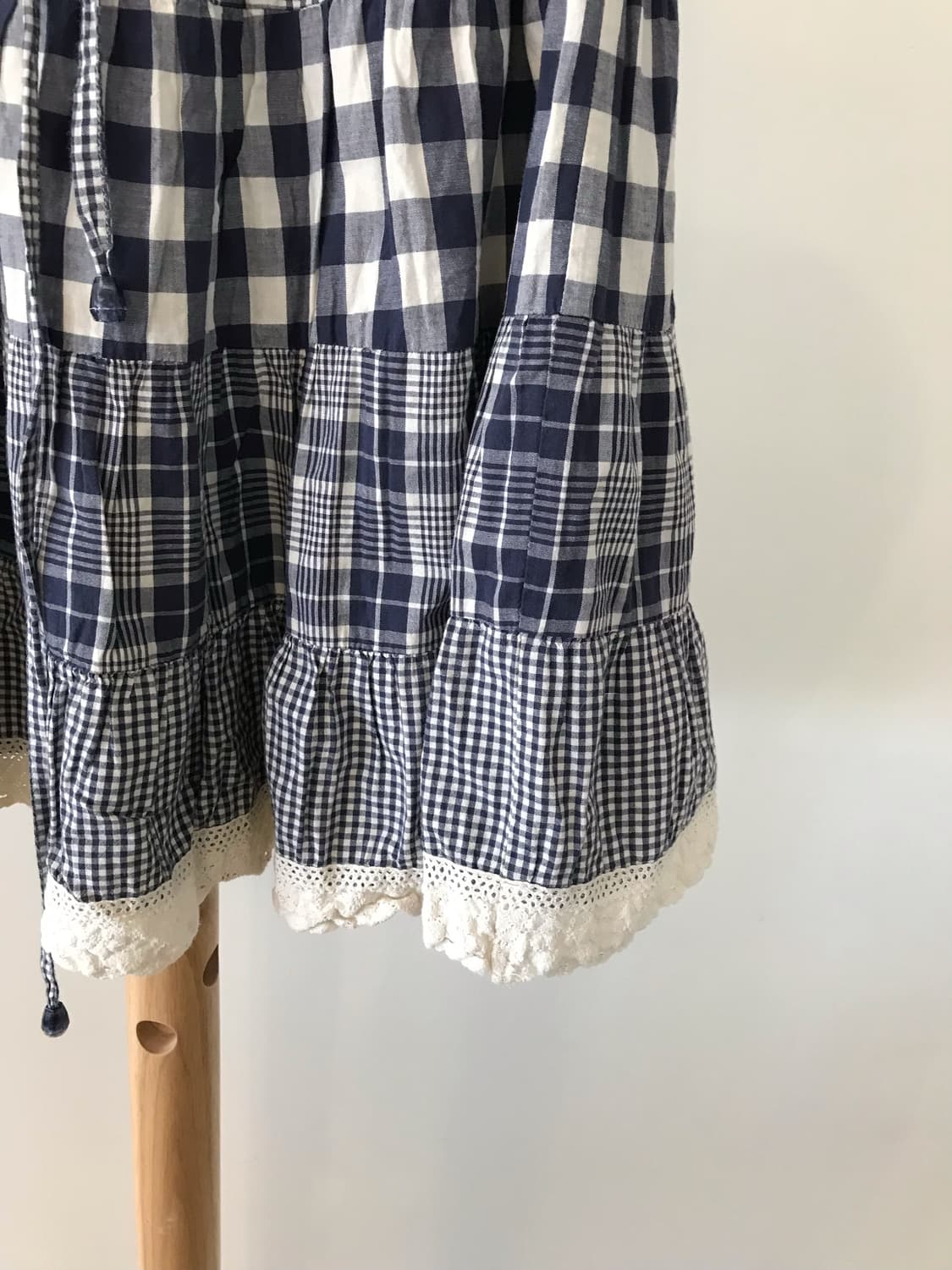 모리걸 체크 티어드 스커트 상품이미지2