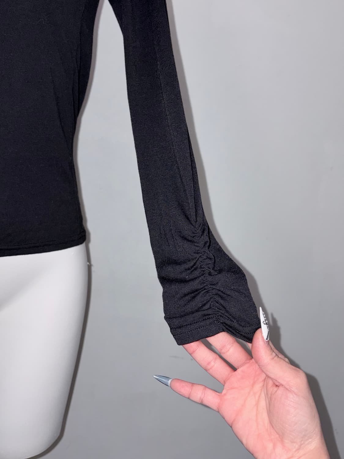 블랙 페어리 오리엔탈 시스루 원피스 (자수, 프릴, 샤, 고딕, 고스) 상품이미지8