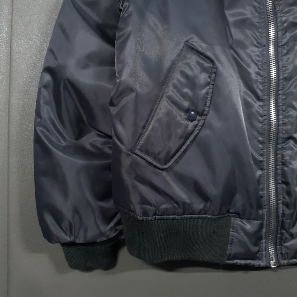 실측 XL) 로스코 리버서블 양면 MA-1 항공점퍼 자켓 건메탈 오렌지 상품이미지5