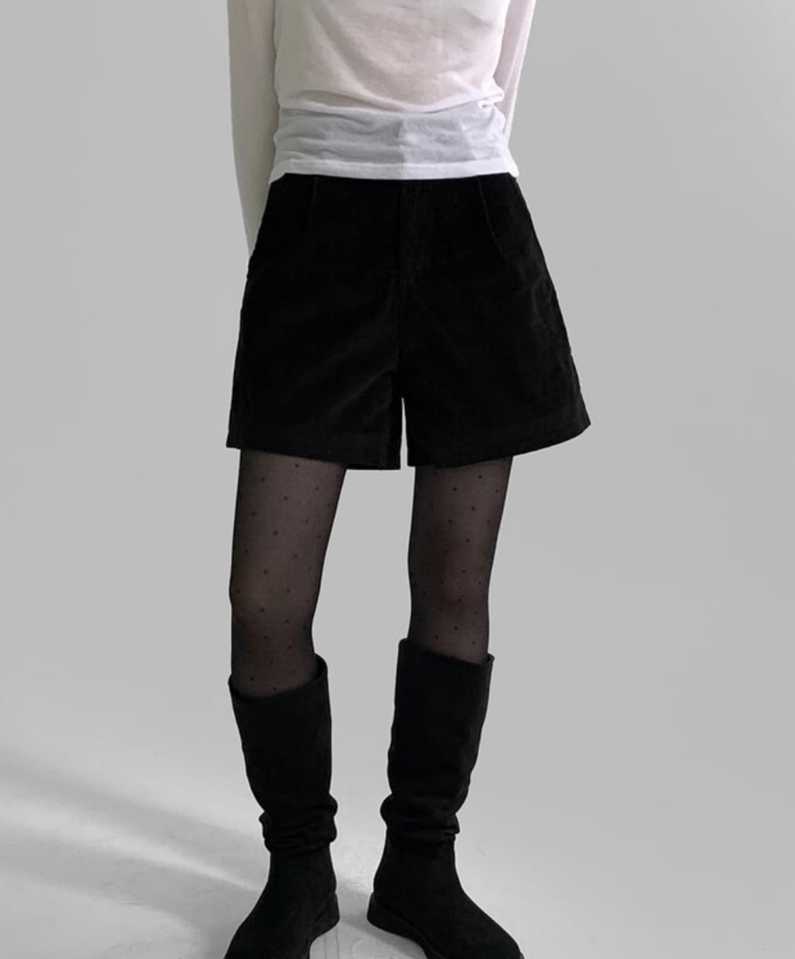 [매니크] 리브렌 코듀로이 숏팬츠 블랙 L 상품이미지2