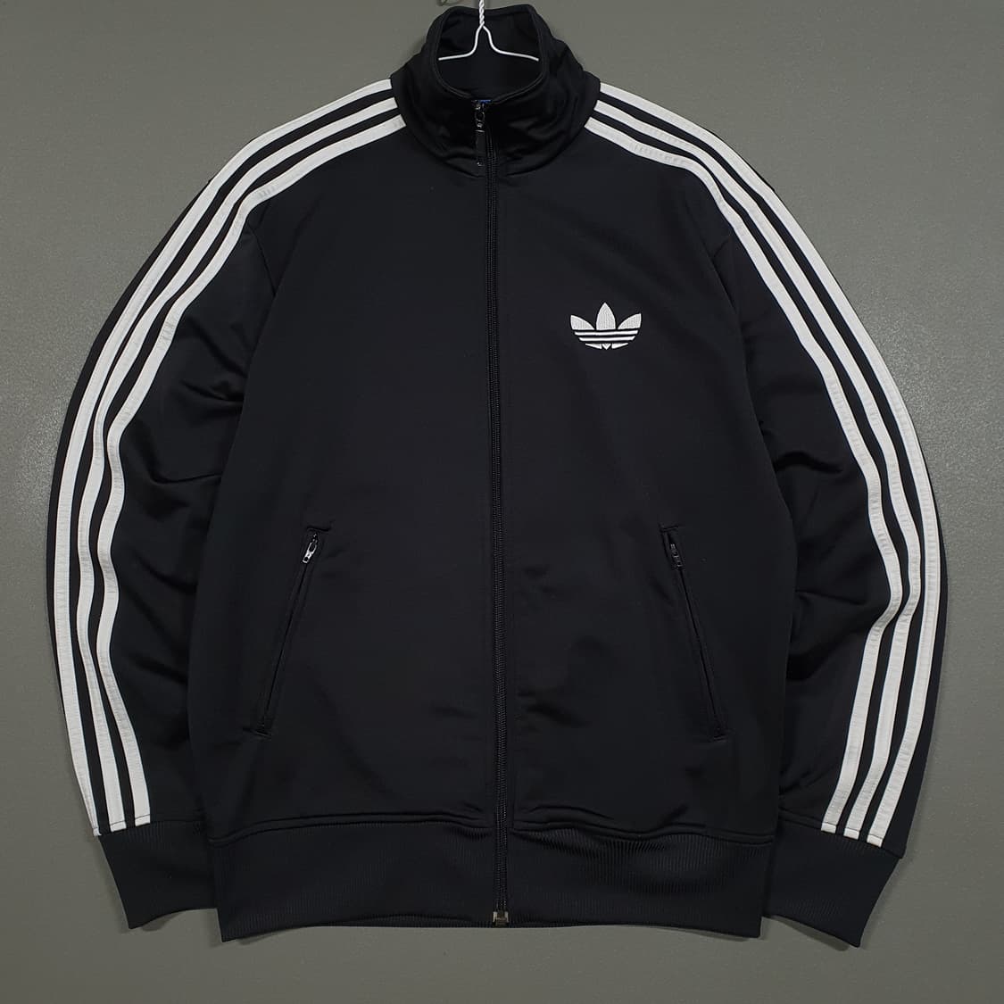 M (95) 아디다스 유로파 파이어버드 트랙탑 져지 자켓 블랙 y2k 상품이미지1