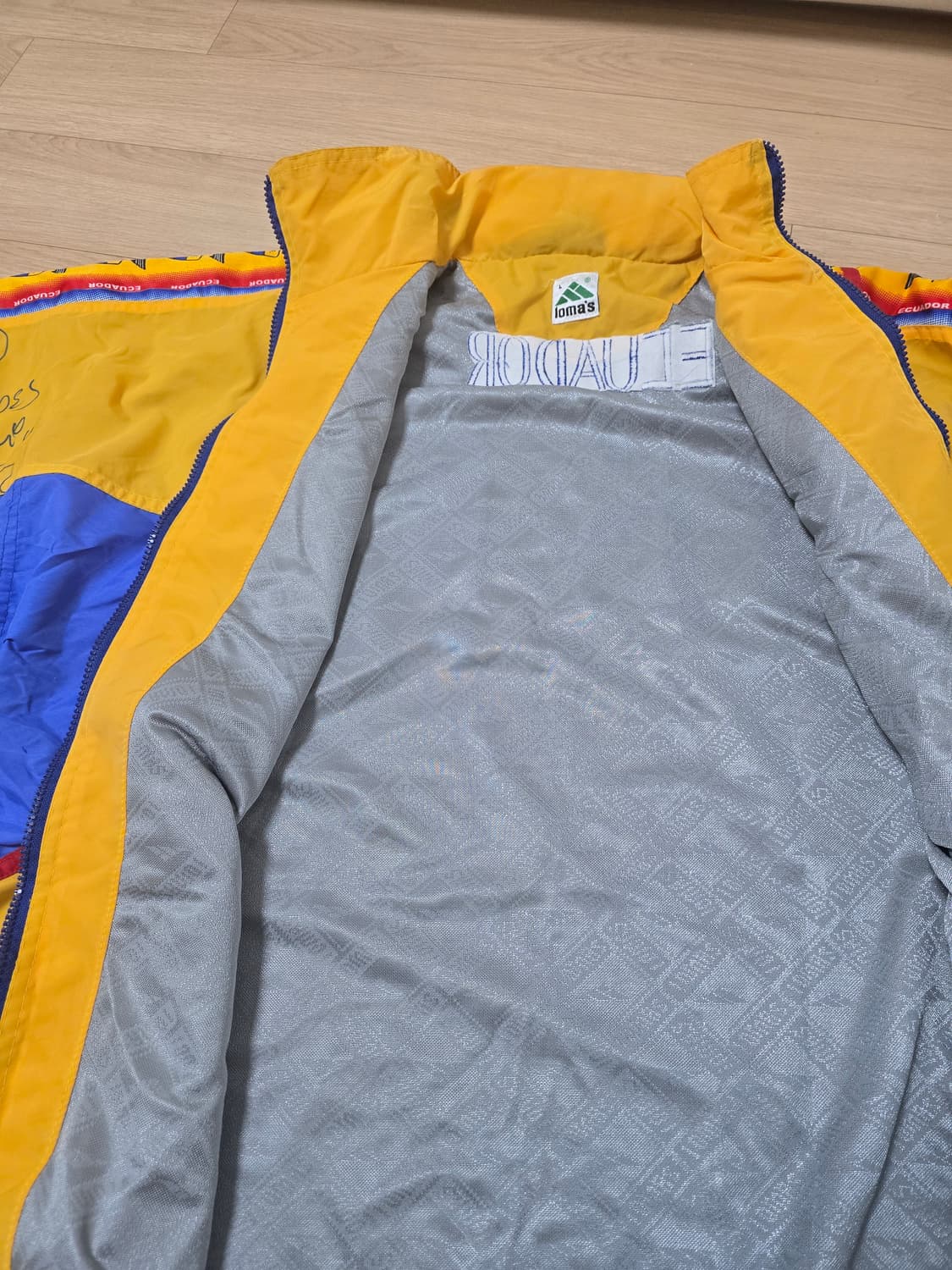 2002 한일 월드컵 에콰도르 국가대표 싸인 자켓 L 상품이미지4