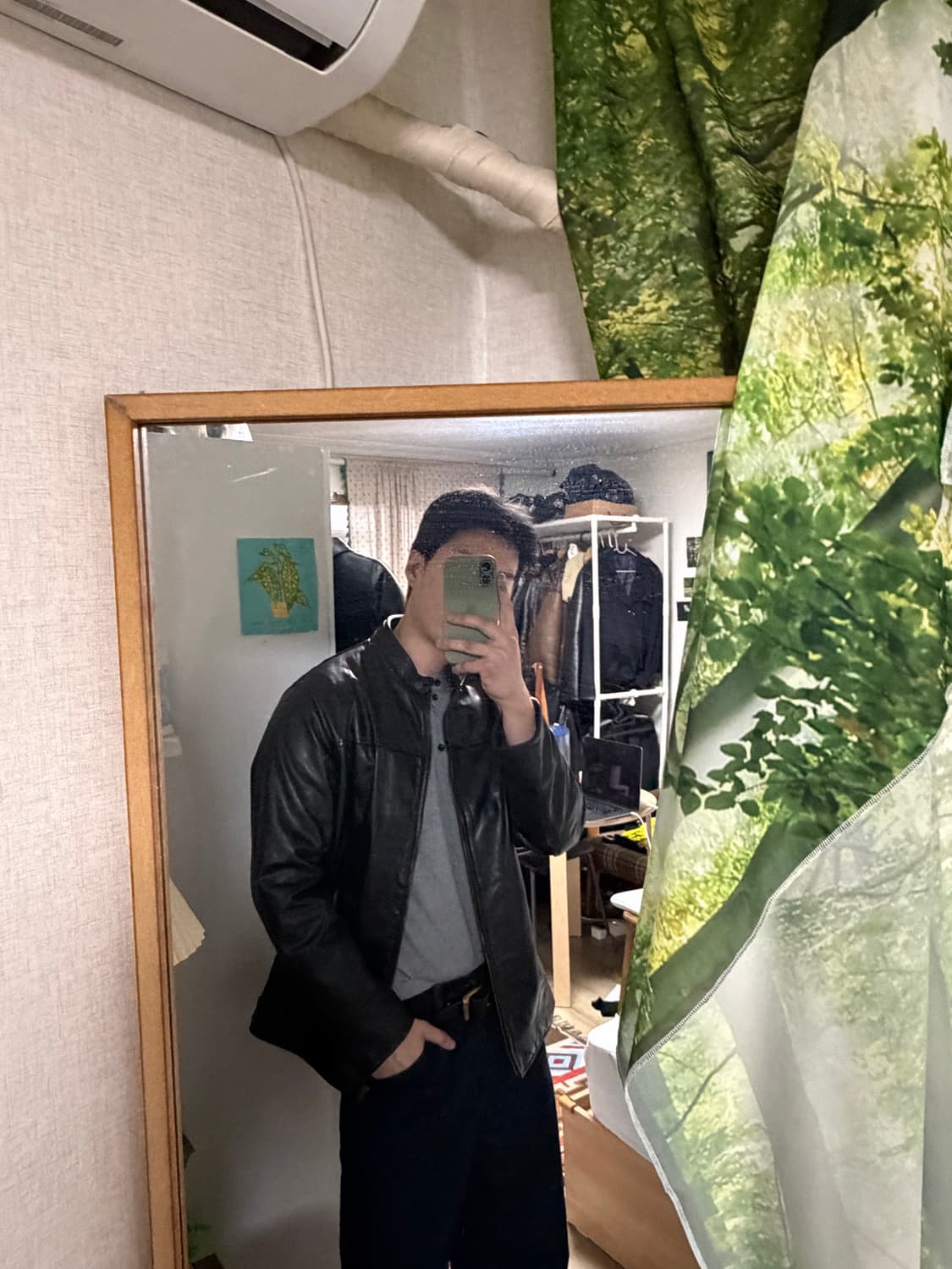 105) DANIER 캐나다 통가죽 카우하이드 레더자켓 상품이미지3