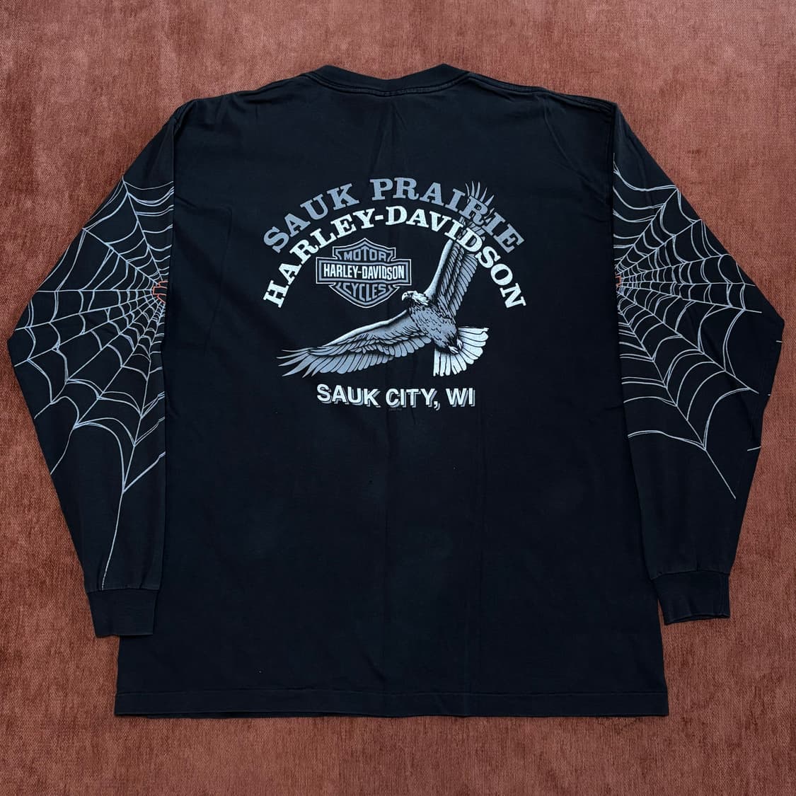 할리데이비슨 스파이더 웹 롱슬리브 XL 상품이미지2