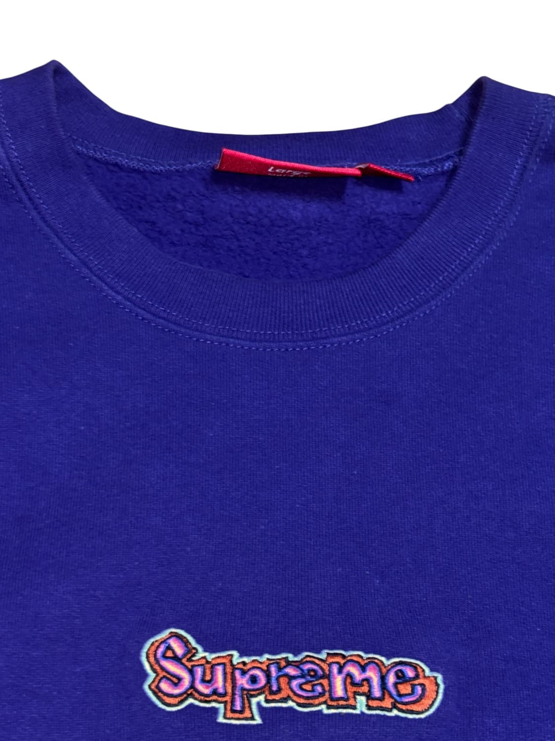 슈프림 로고 곤즈 크루넥 맨투맨 스웻셔츠 퍼플 상품이미지5
