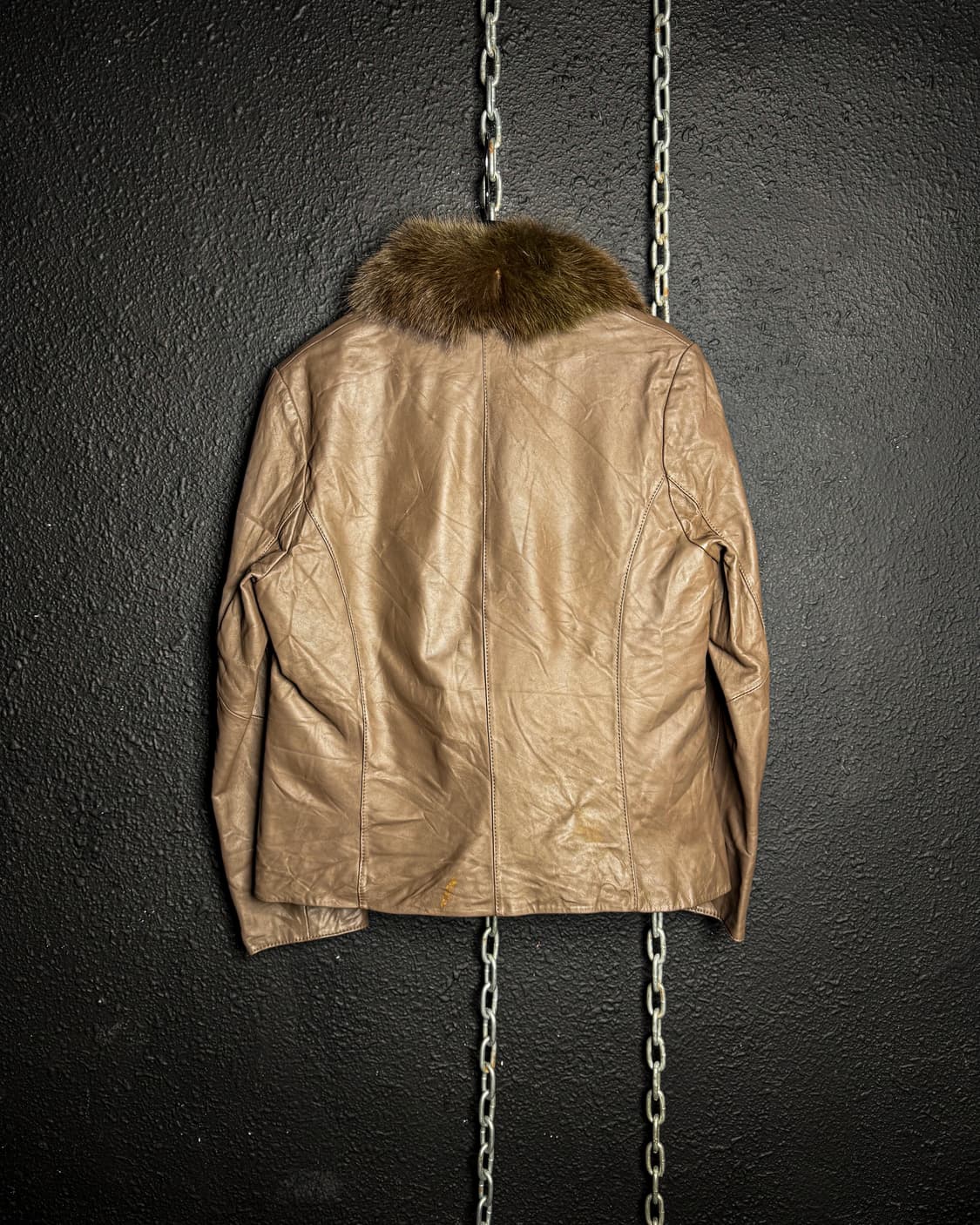 Sheep leather Fur Collar Jacket 상품이미지5