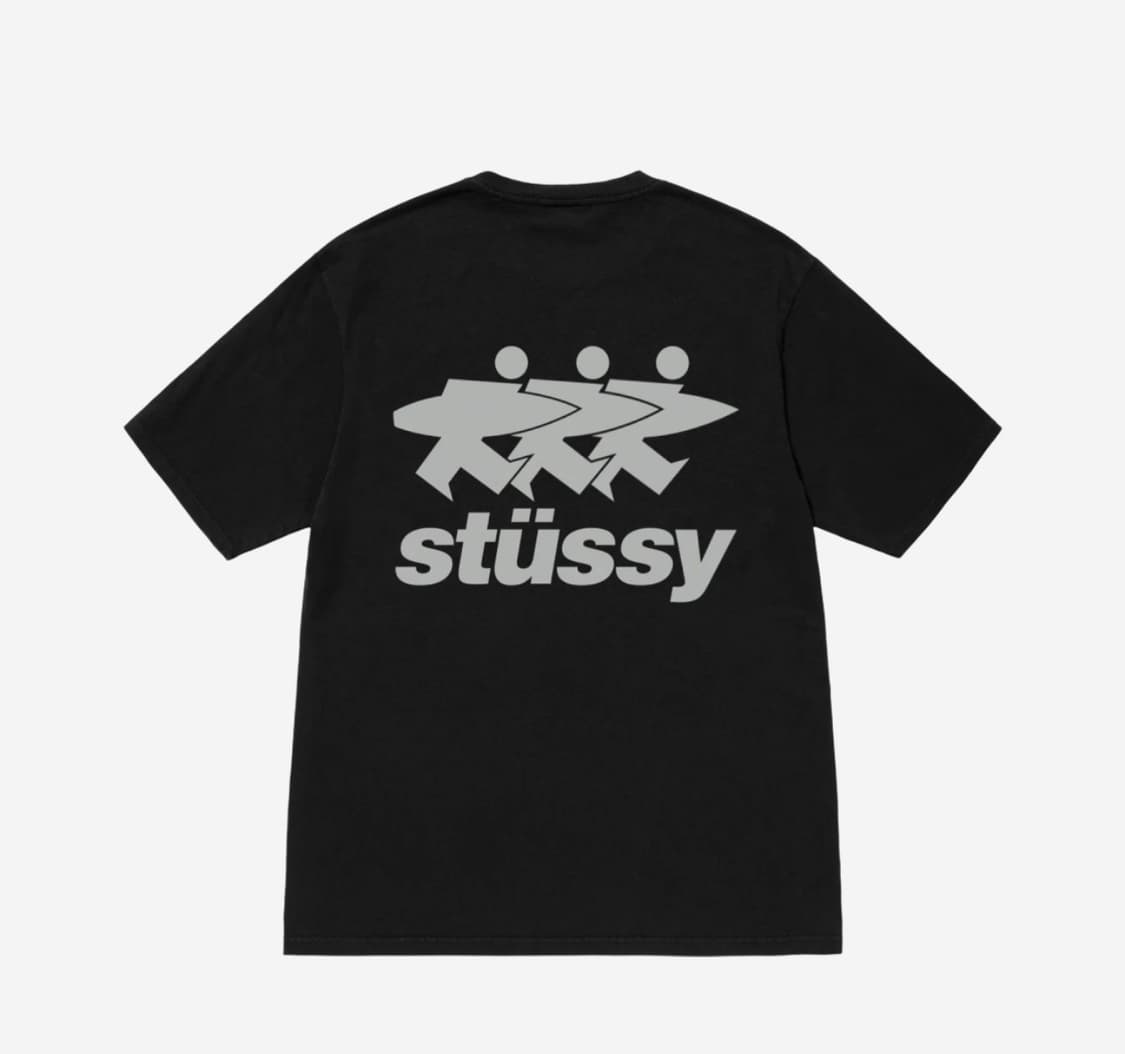 스투시 서프워크 피그먼트 다이드 반팔 티셔츠 블랙 XXL 2XL 상품이미지1