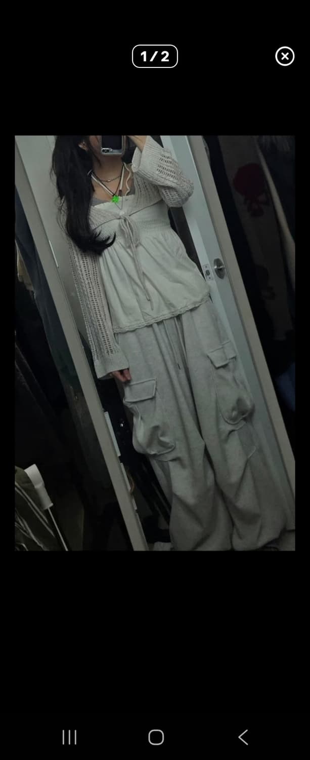 와걸 페어리 상의셋 시스루+뮤트 상의셋 상품이미지3