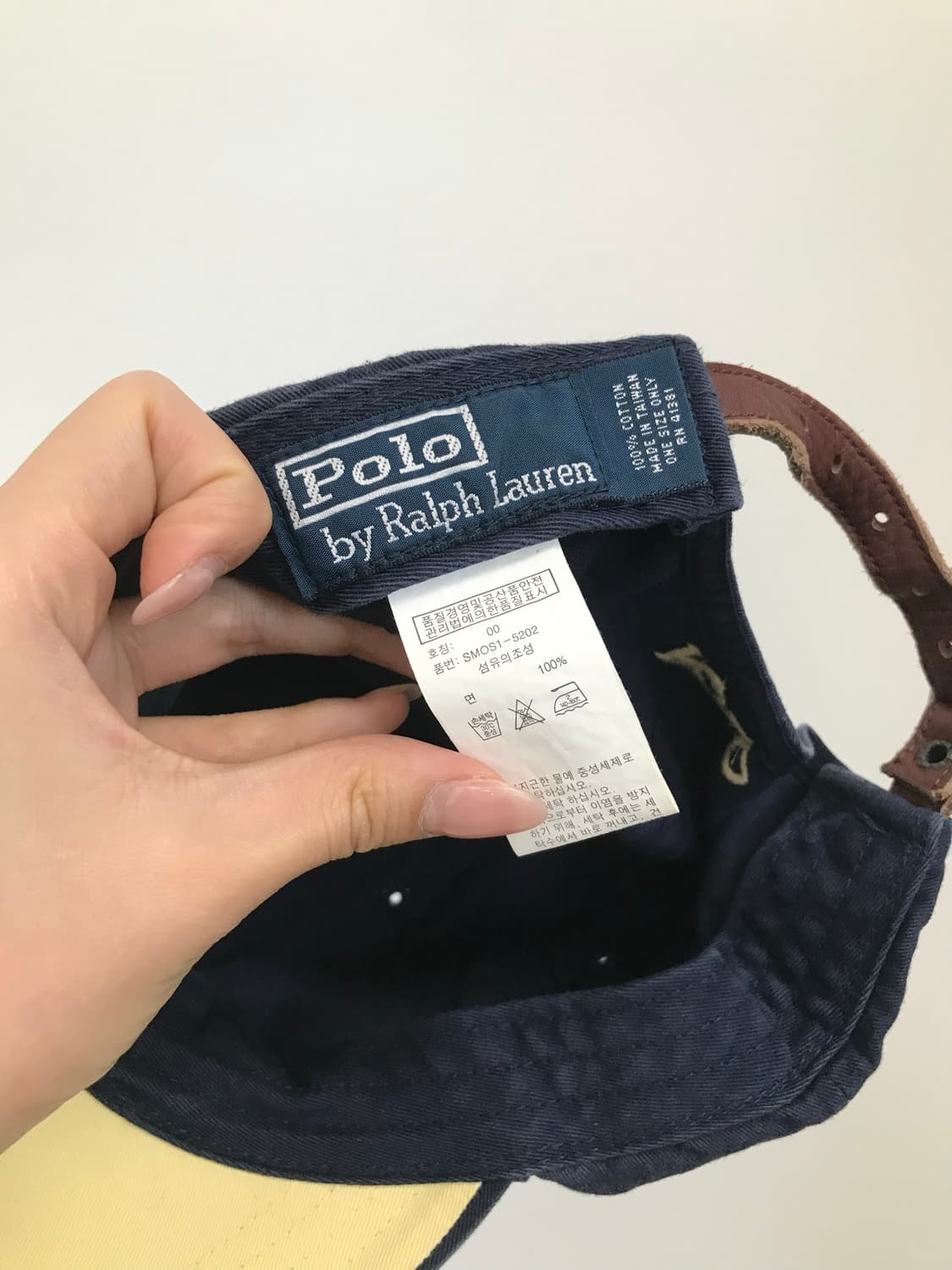 폴로 랄프로렌 네이비 가죽스트랩 볼캡 상품이미지8