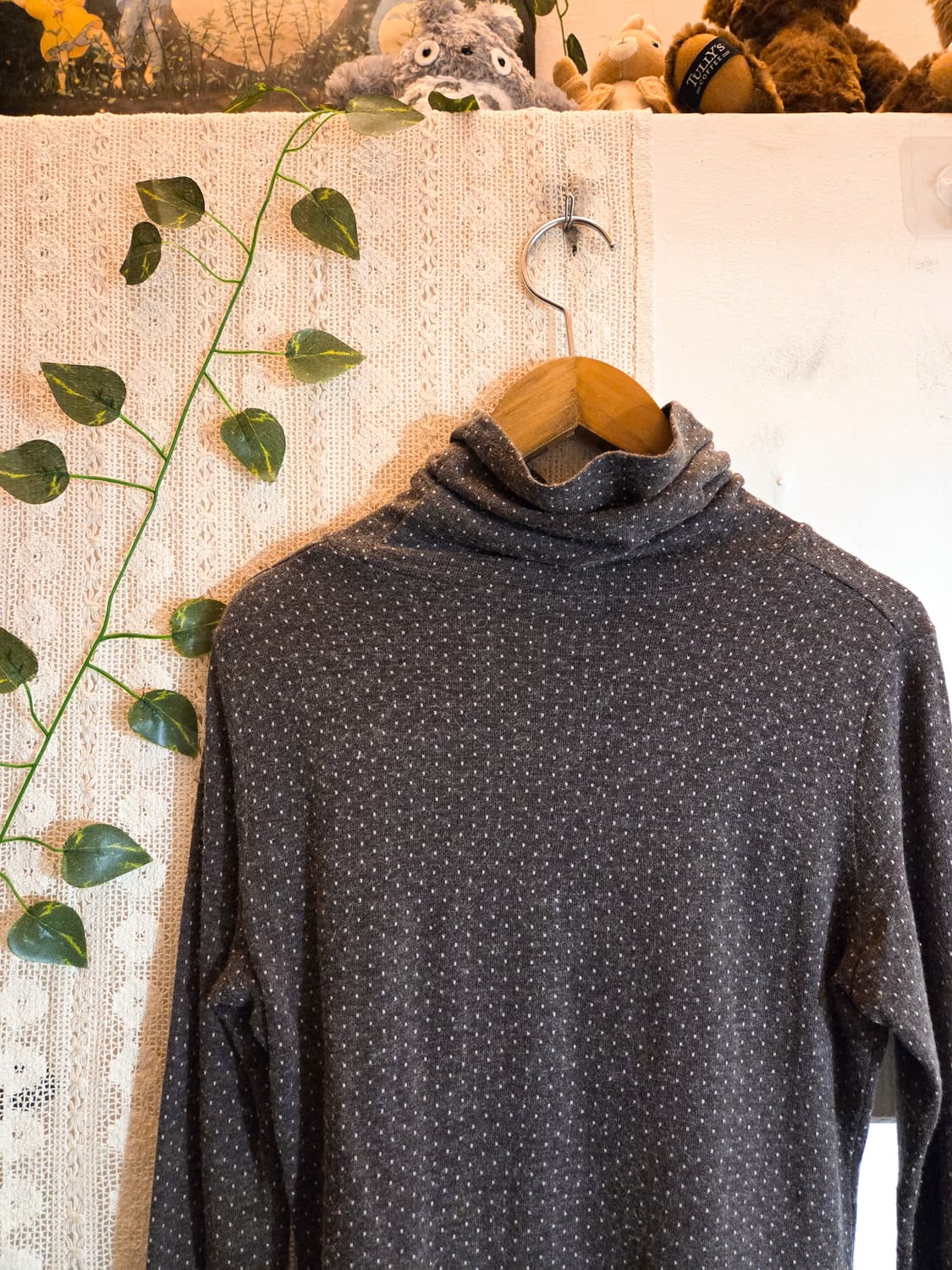 초코 도트 목폴라 슬리브 상품이미지5