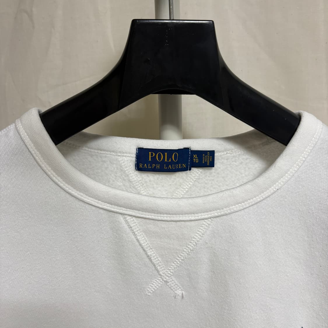 폴로 랄프로렌 기모 스웻셔츠 맨투맨 / 화이트, XL 상품이미지4