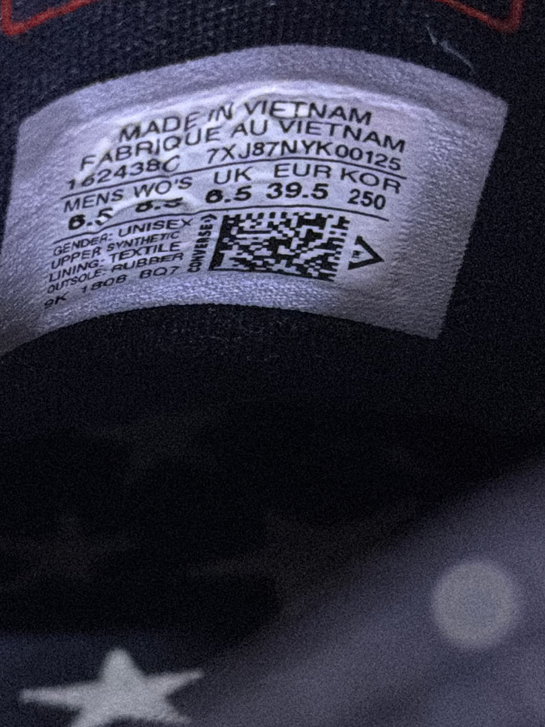 컨버스 올스타 척테일러 페이던트 유광 블랙 로우 스니커즈 250 상품이미지9