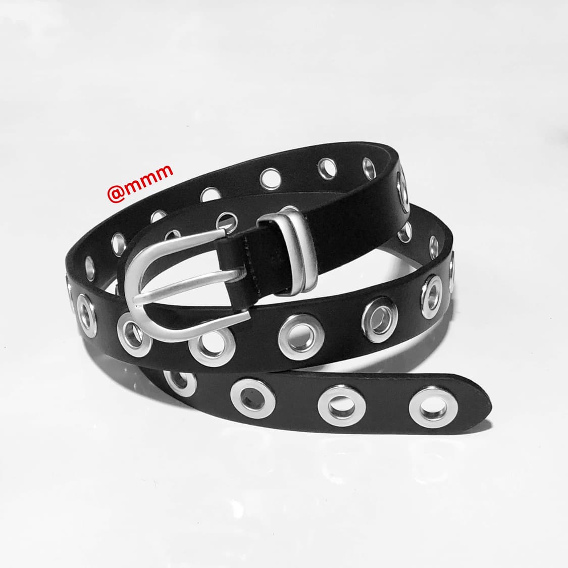 [Unisex] 아일렛 펀칭 가죽 벨트 상품이미지1