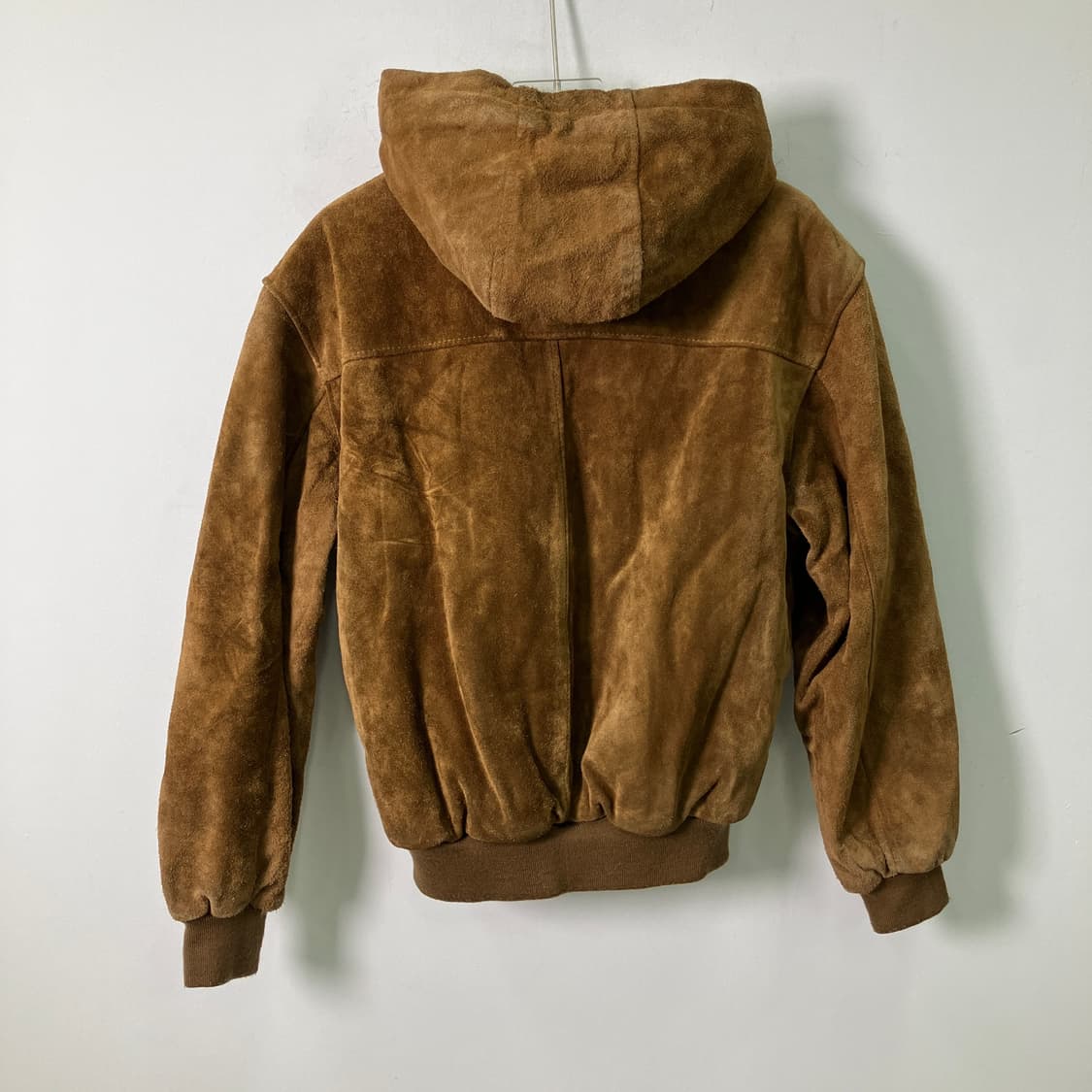 VTG 빈티지 쉐르파 소가죽 스웨이드 후드집업 M 상품이미지2