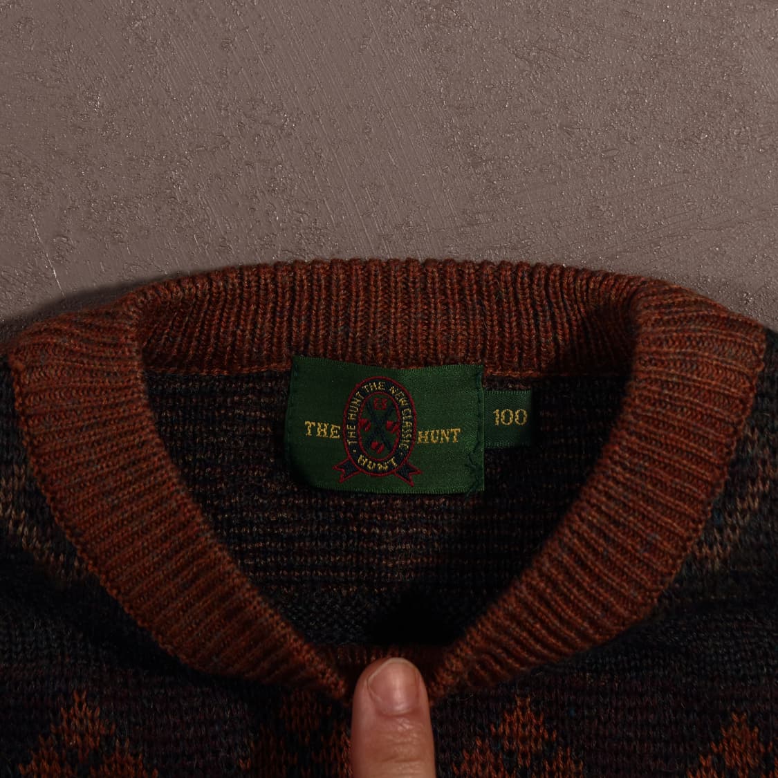 헌트 빈티지 패턴 스웨터 상품이미지3