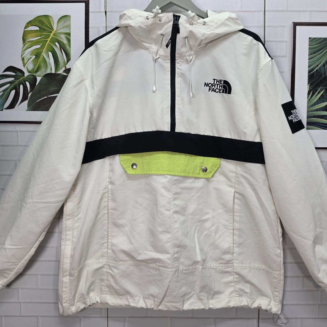 노스페이스 화이트라벨 에버든 아노락 후드 반집업 바람막이 자켓 95사이즈 상품이미지2