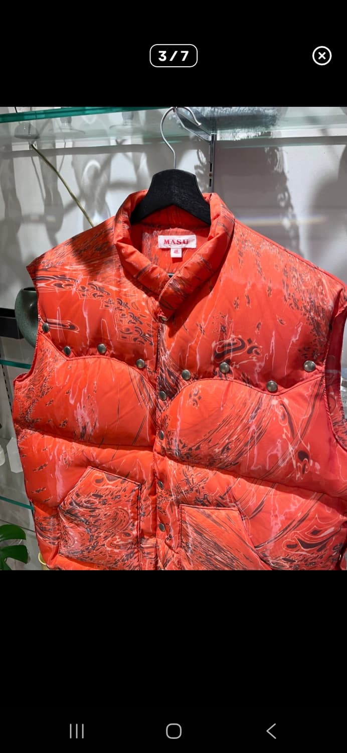 MASU awmarbel bandana puffer vest 상품이미지3