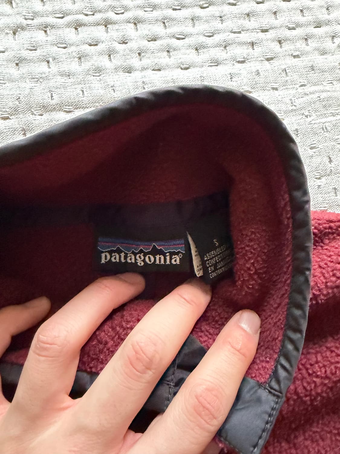 [s] 파타고니아 신칠라 스냅티 버건디 상품이미지4