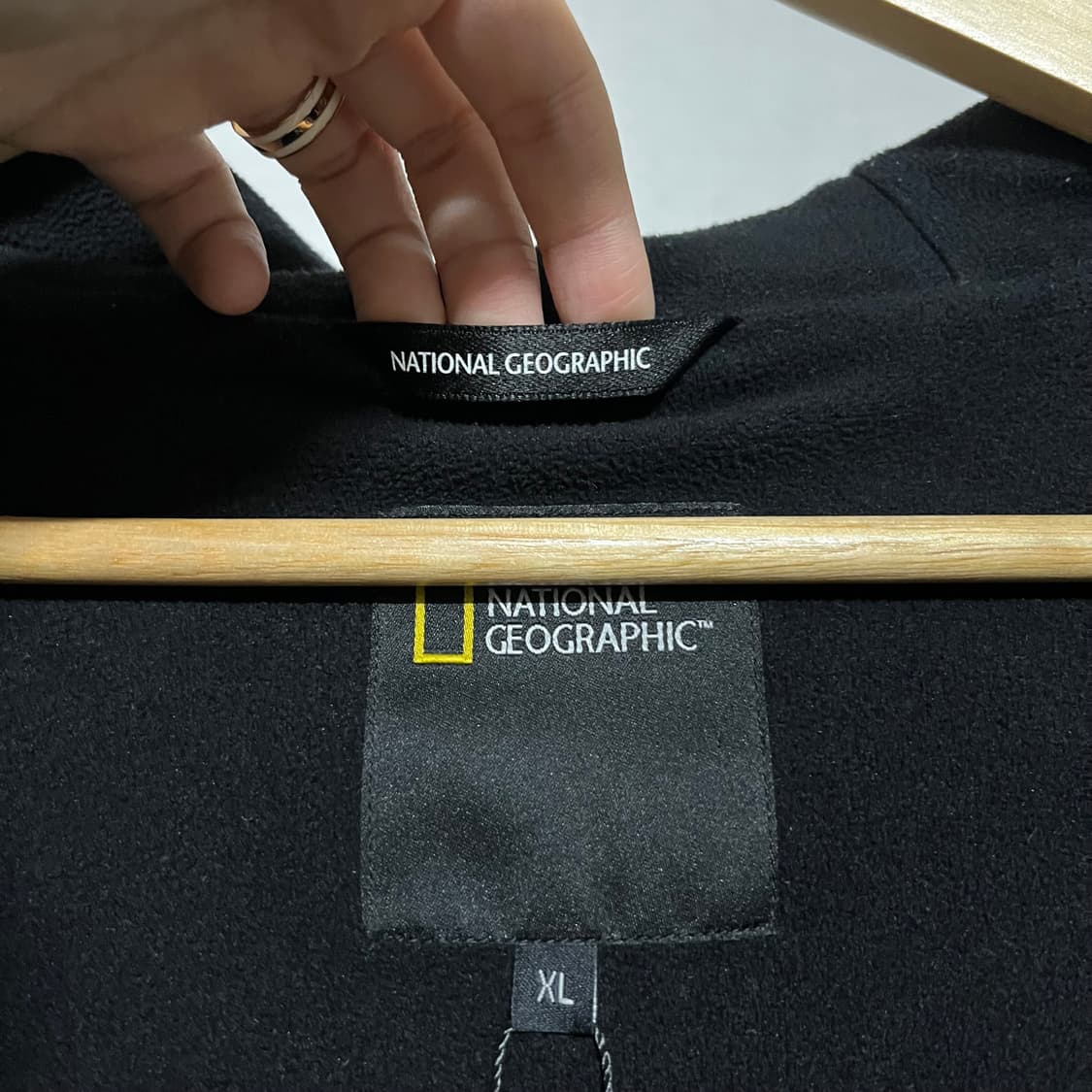 내셔널지오그래픽 블랙 후리스 집업 XL 상품이미지3