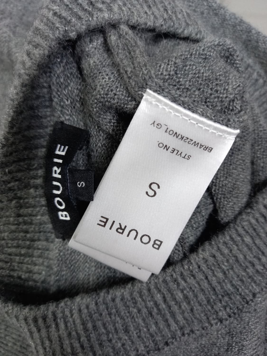 새 부리 BOURIE 춘추동 울 숏 니트 풀오버 55 44 상품이미지8