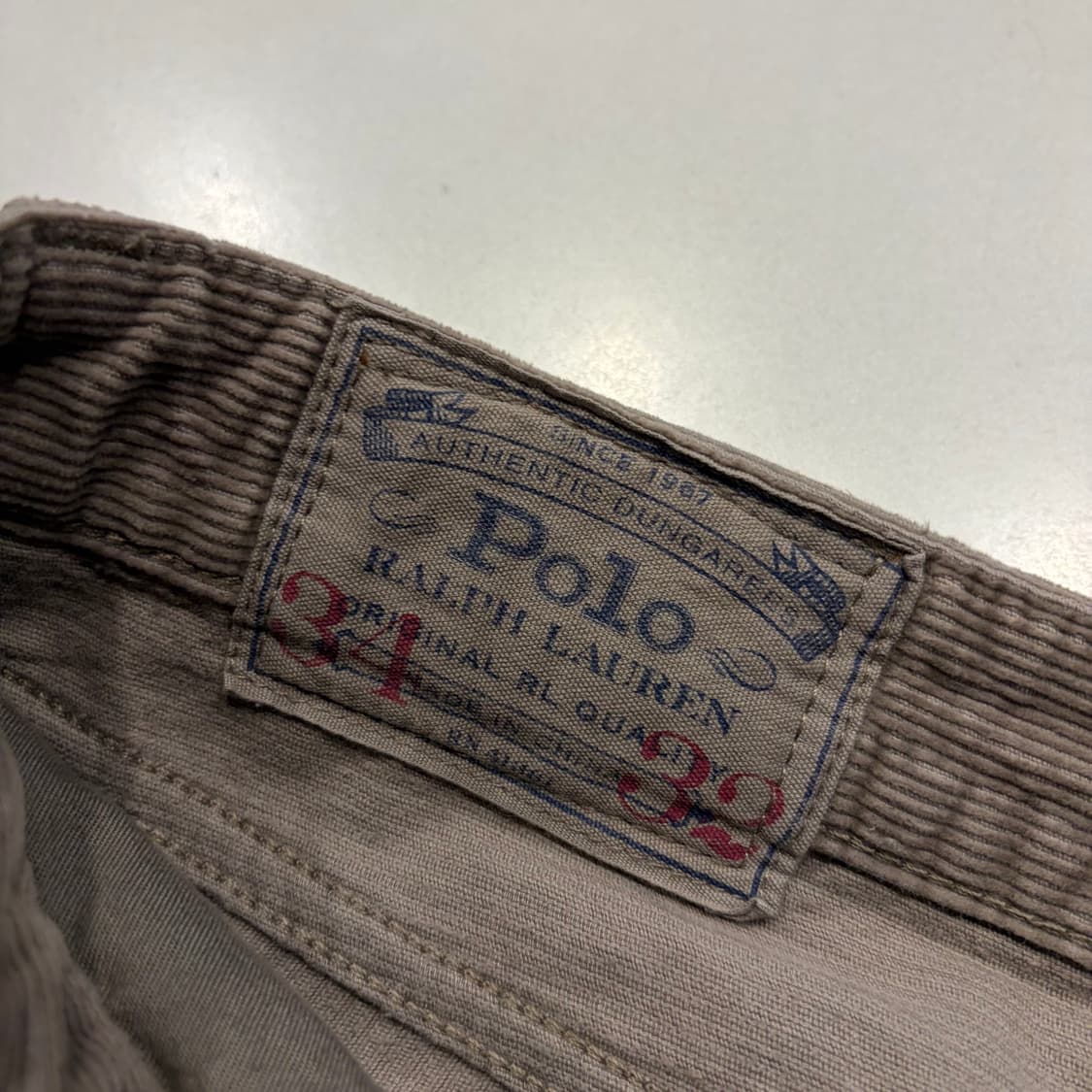 [34] 폴로 랄프로렌 RL 코듀로이 바지 브라운 팬츠 D461 상품이미지4