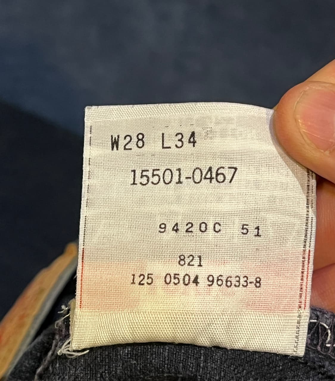 리바이스 501 블랙 데님 (00’s / 2004.05 / 멕시코) 상품이미지6