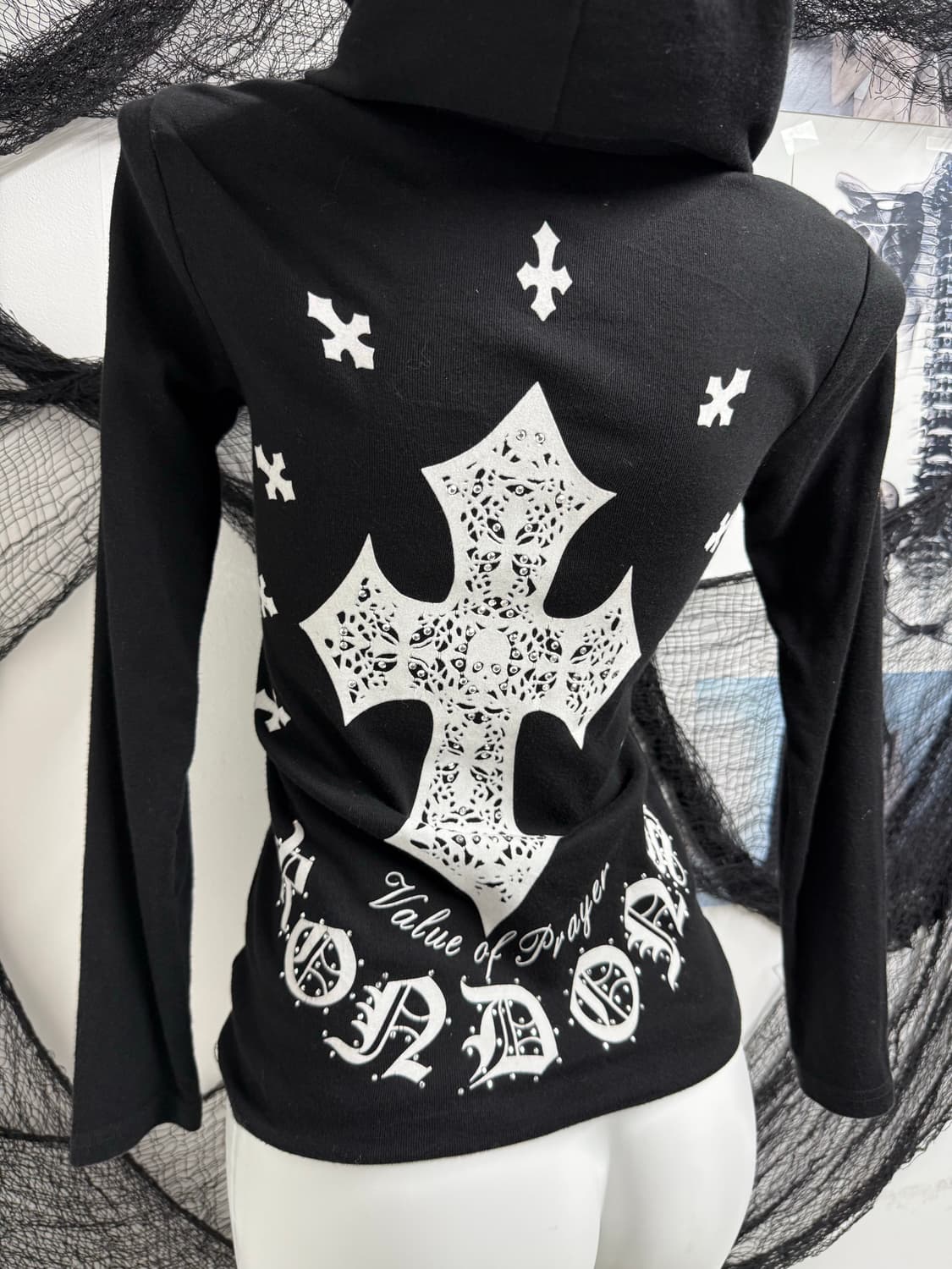 00s punk mood printing hoodie longsleeve 상품이미지2