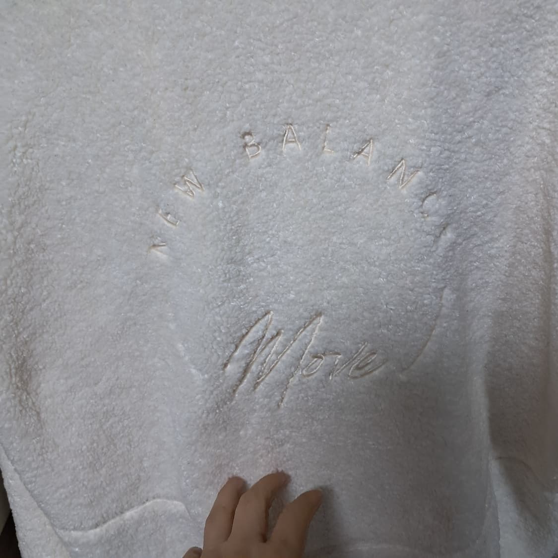 뉴발란스 뽀글이 후리스 플리스 후드집업 M(약95)남녀공용 상태최상 상품이미지6