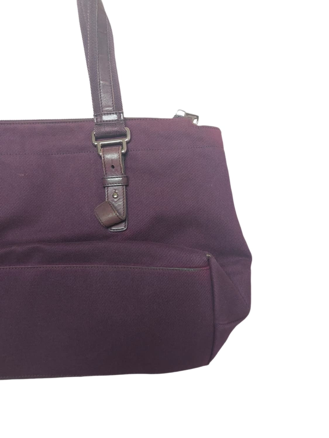 생로랑 빈티지 퍼플 패브릭 숄더백 (정품) 상품이미지5