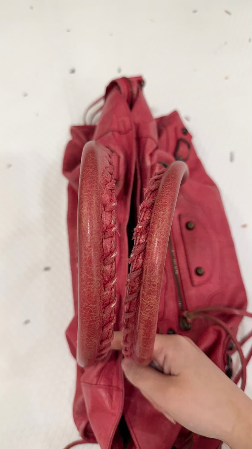 발렌시아가 시티 모터백 핑크 상품이미지9