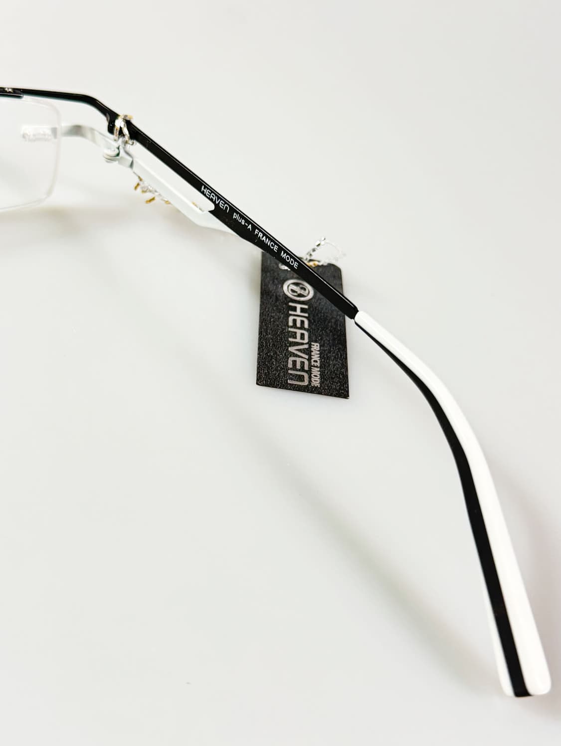 HEAVEN 메탈 스퀘어 반무테 프레임 빈티지 안경 상품이미지6