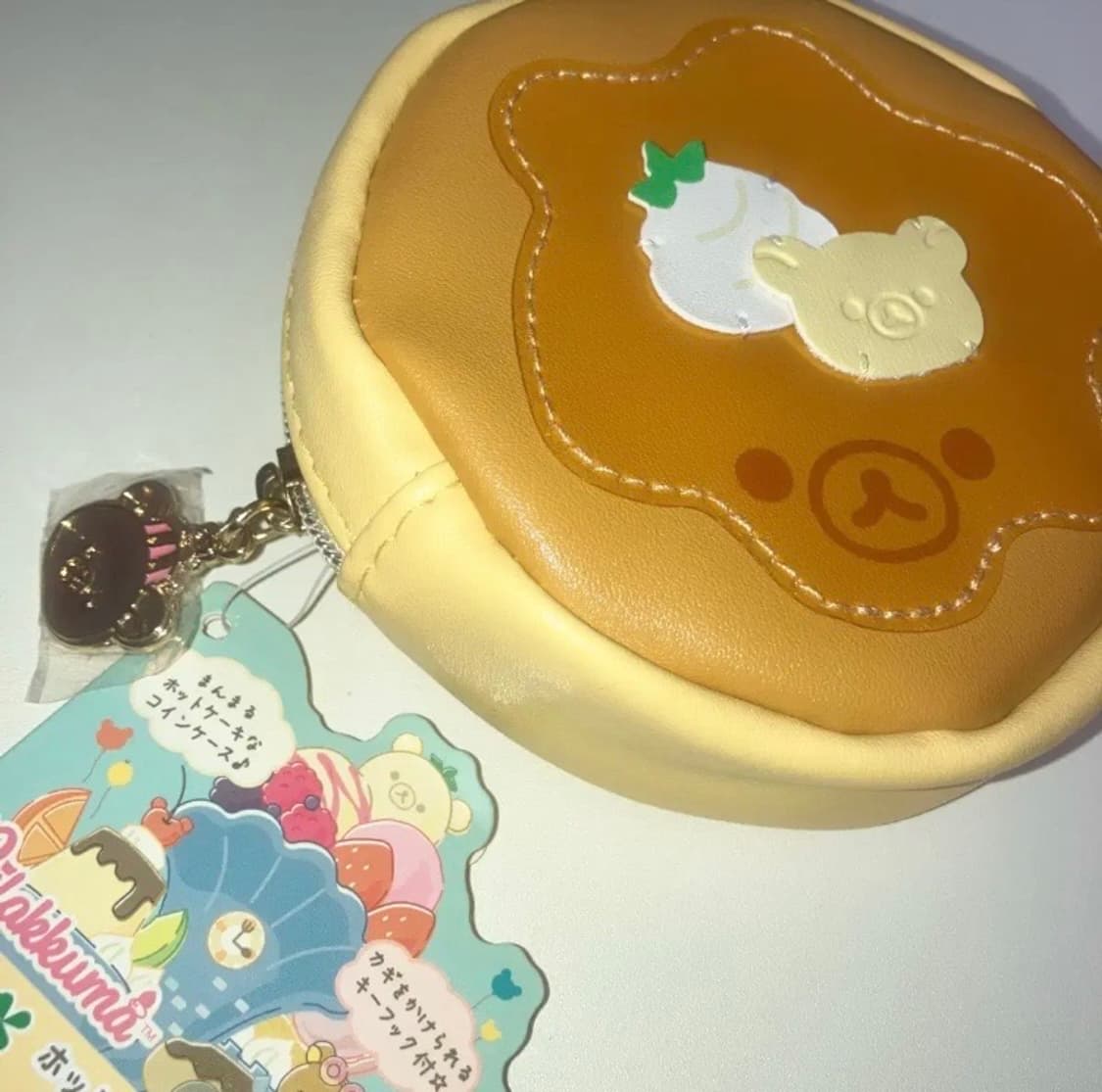 리락쿠마 팬케이크 키링 원형 파우치 산엑스 상품이미지1