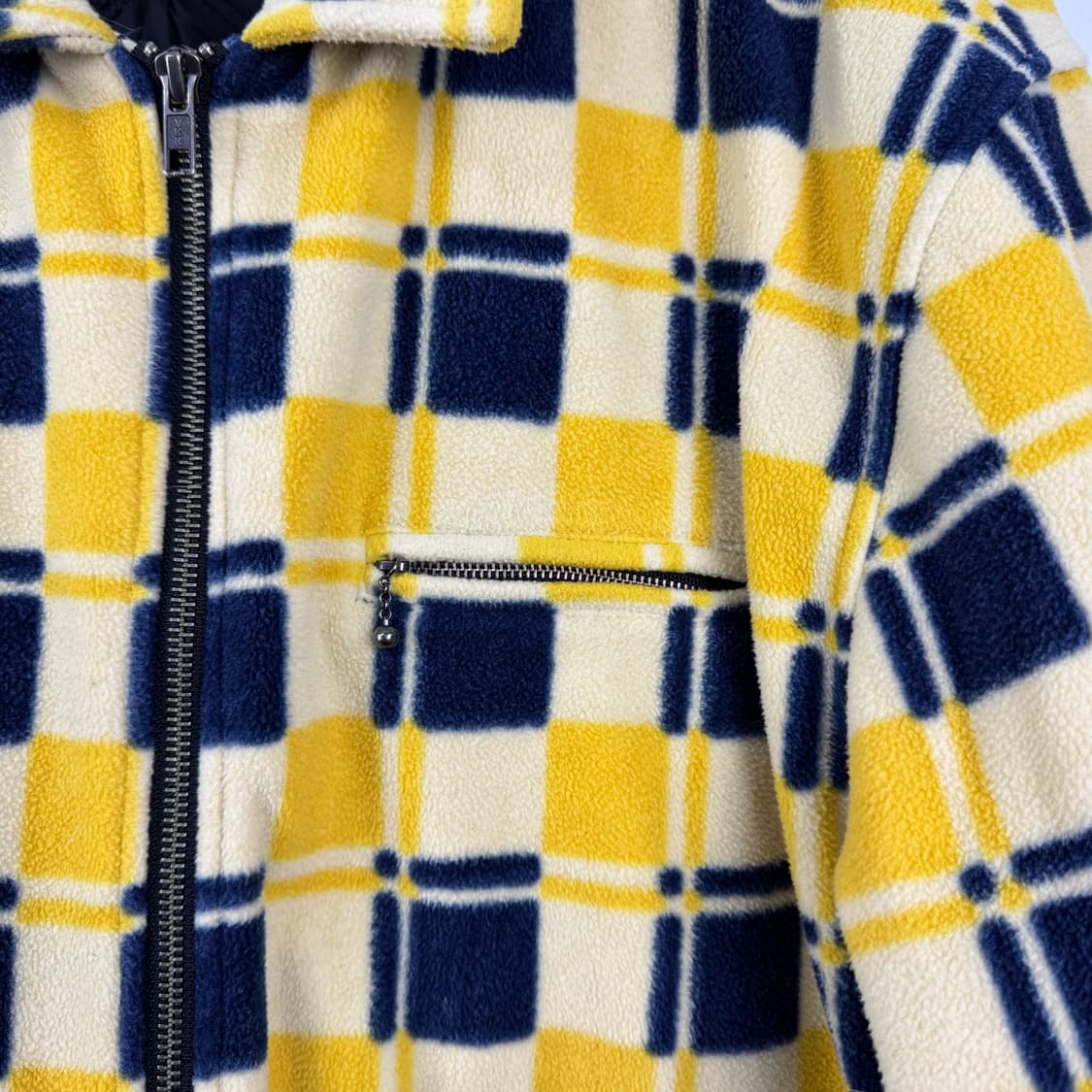Stussy 스투시 brent polar 체크 플리스 자켓 L 상품이미지3