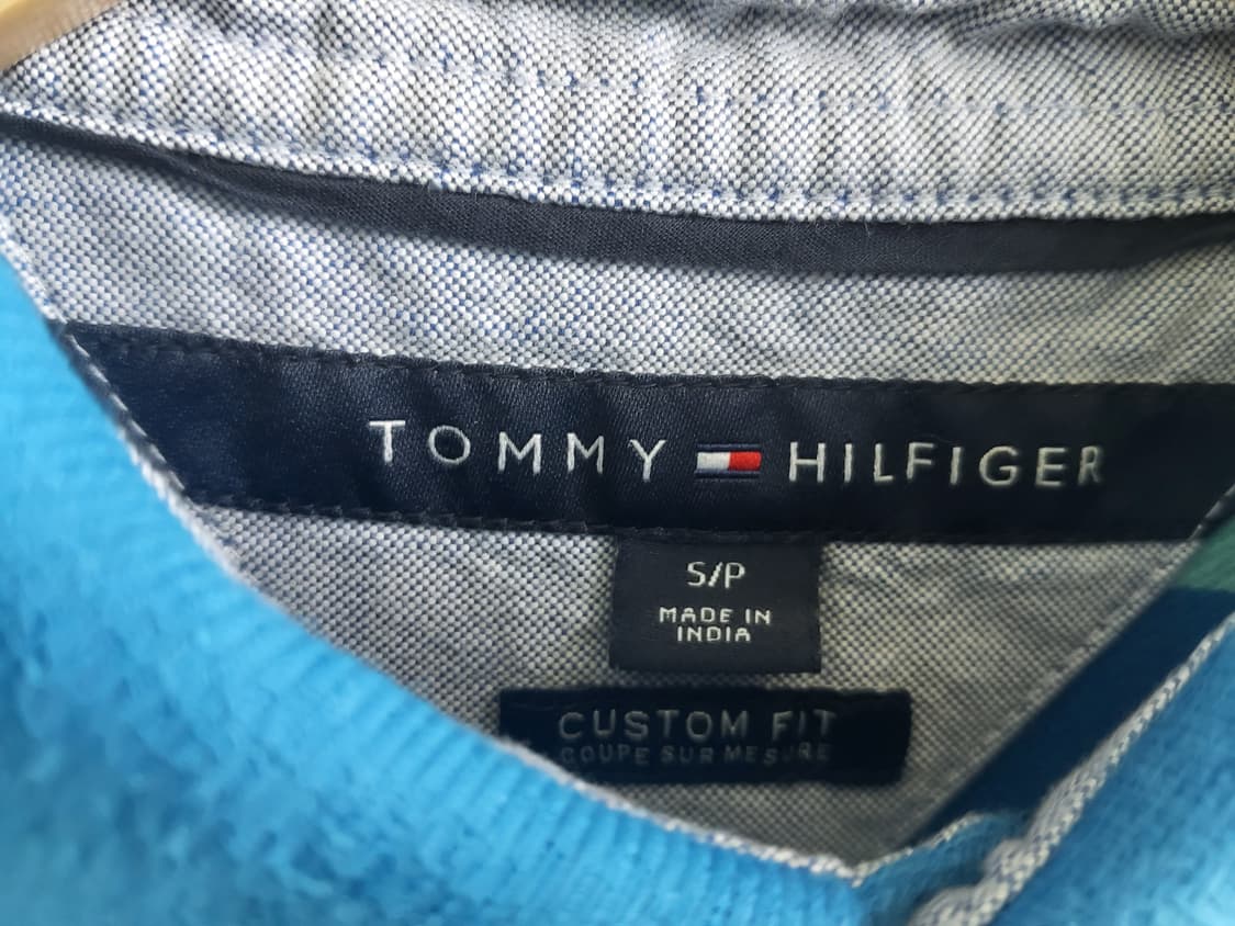 TOMMY HILFIGER 타미힐피거 공용 반팔 카라티 S 코튼 피케티 상품이미지5