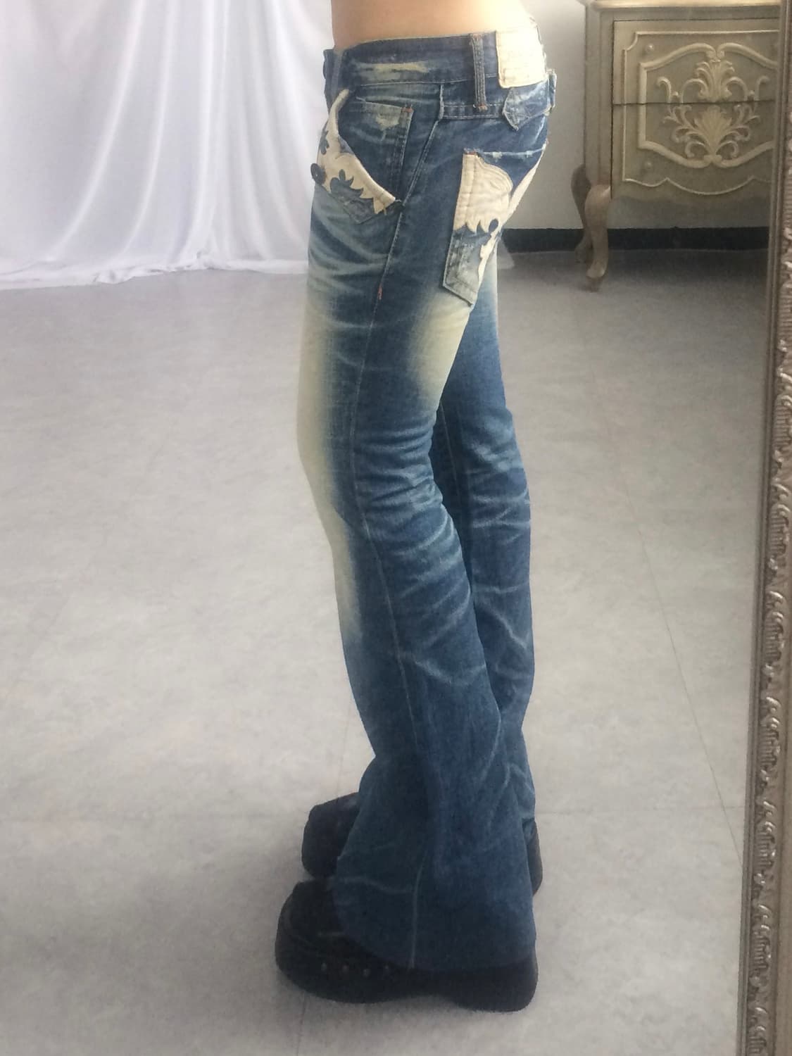 Tribal patch point denim pants 상품이미지8