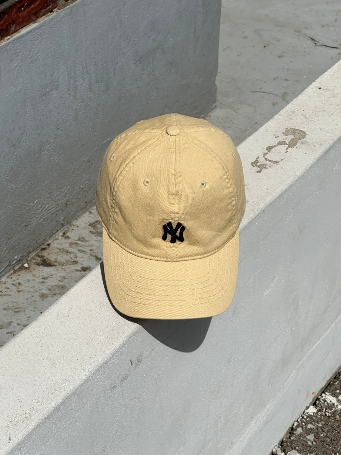 [M-L] MLB 엠엘비 뉴욕양키스 옐로우 볼캡 모자 상품이미지1