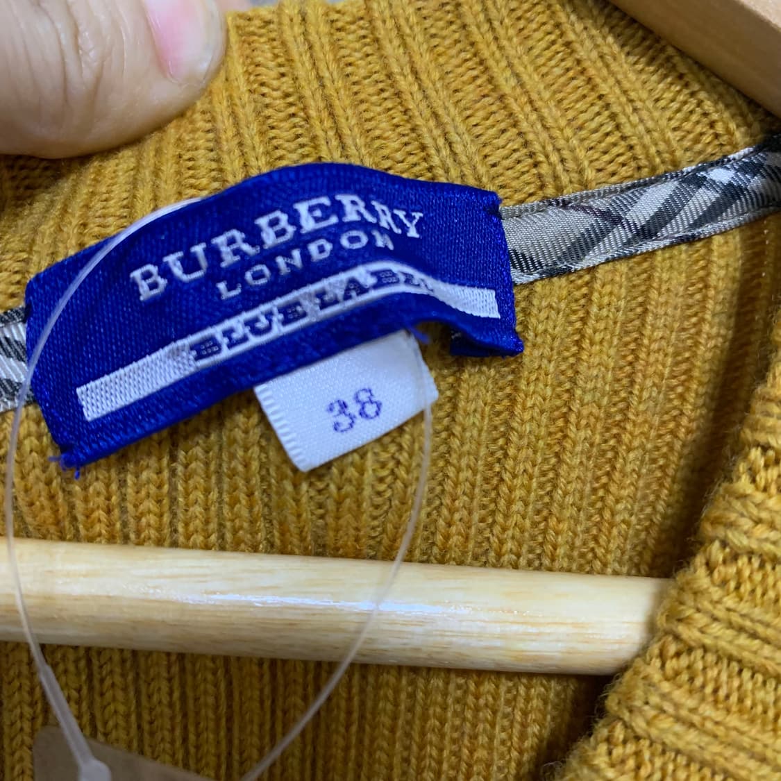 버버리 블루라벨 니트/헤링본 반팔 원피스 빈티지 38 사이즈 상품이미지5