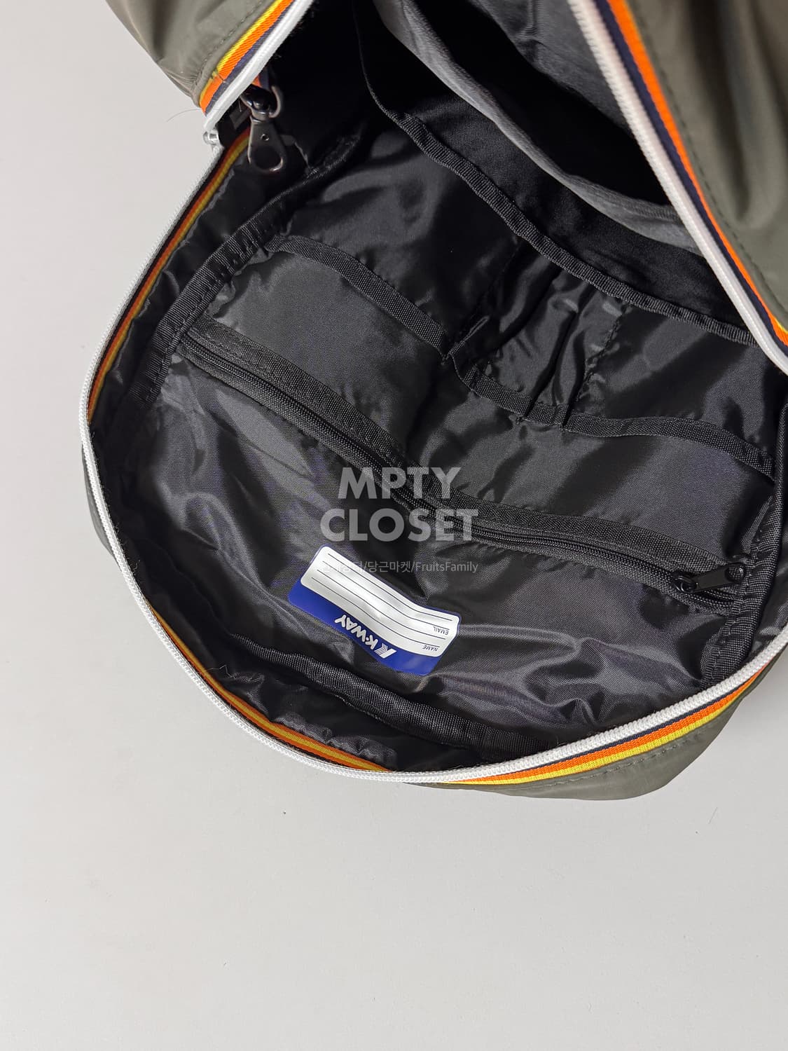 까웨 K-Way 앰버트 멀티포켓 백팩 카키 상품이미지8